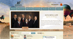 Desktop Screenshot of johnsonfuneralsandcremations.com